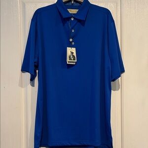 Donald Ross Blue w/ Paisley Lined Collar Polo